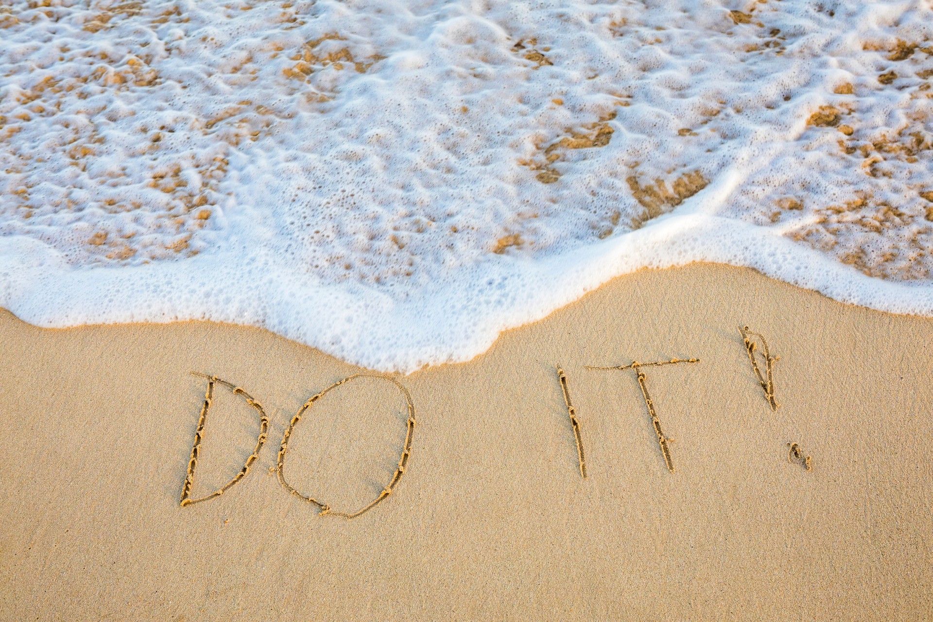 Do it written in sand.